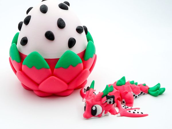 Set Mini Dragon Fructul Dragonului + Ou de Dragon, Figurina Articulata, 3D