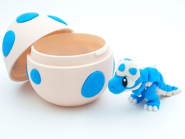Set Dinozaur + Ou de Dinozaur, Baby T-Rex, Figurina Articulata, 3D