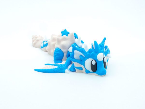Mini Dragon de Mare, Figurina Articulata, 3D